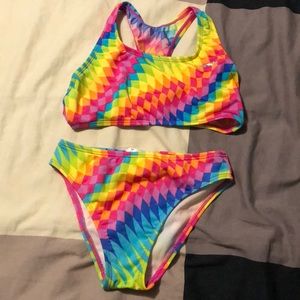 Speedo rainbow bikini